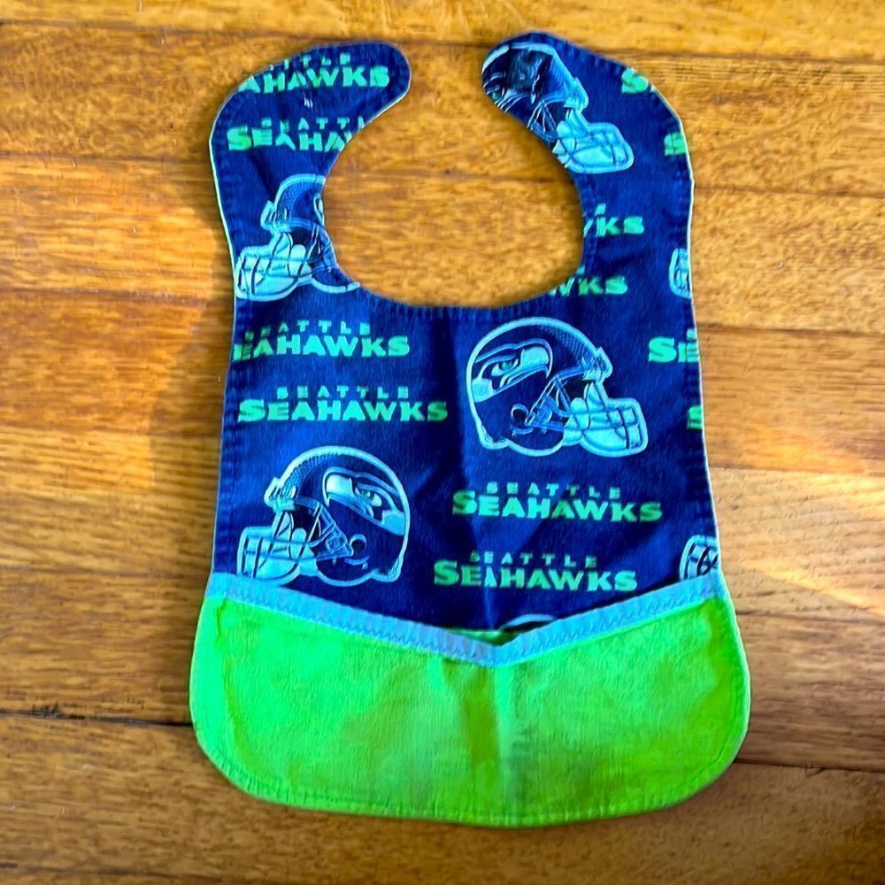 3/$15 Seahawks Baby/Toddler Bib